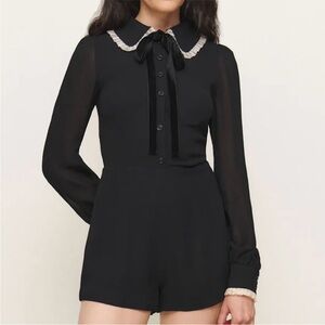 Reformation collared romper